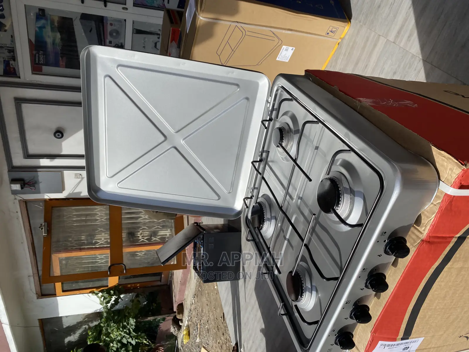 Stainless Steel(4B)Volcano Table Top 4 Gas Cooker Available.
