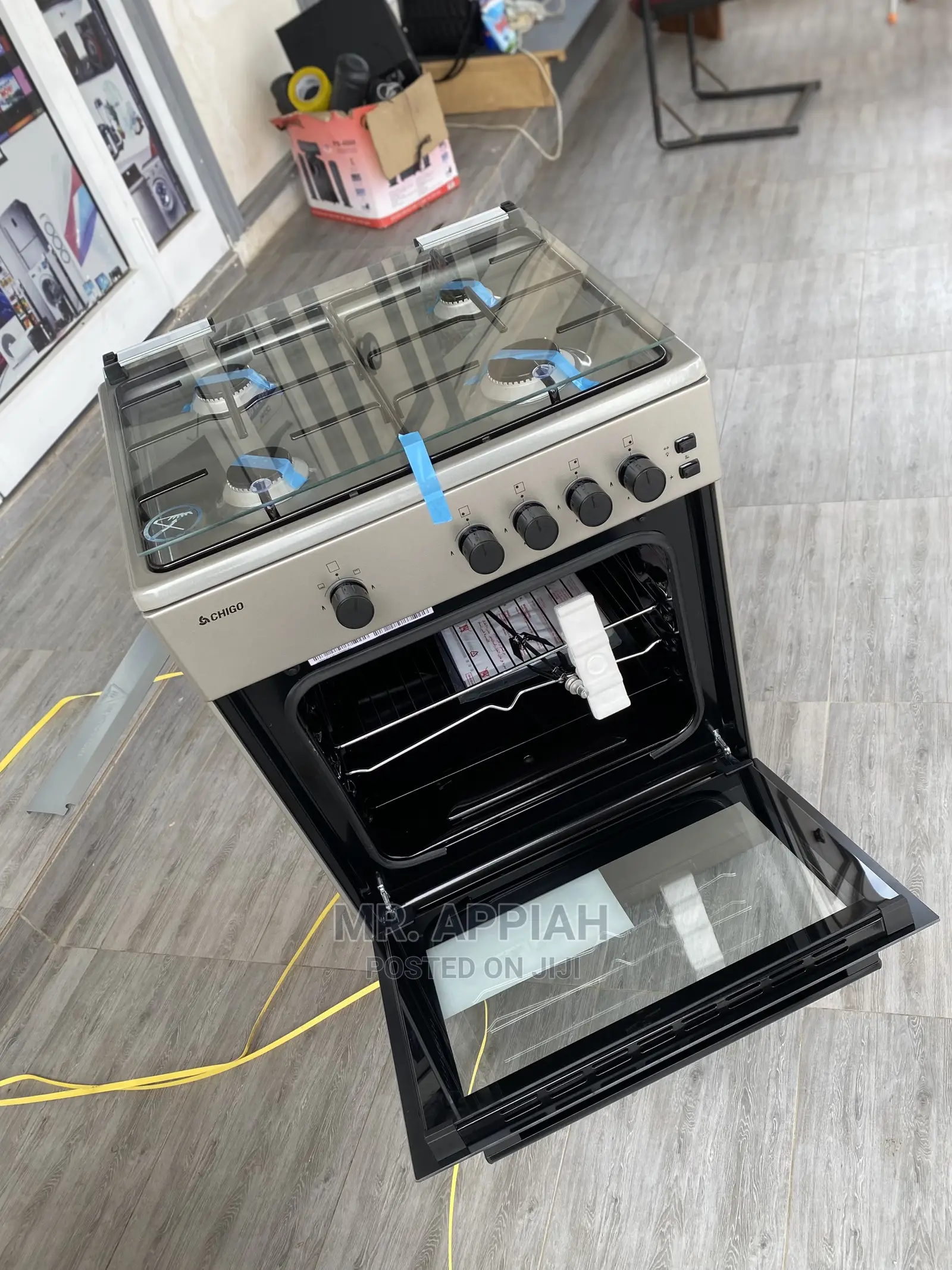 Stainless Steel Chigo Auto Ignition Cooker Grill Rotisserie