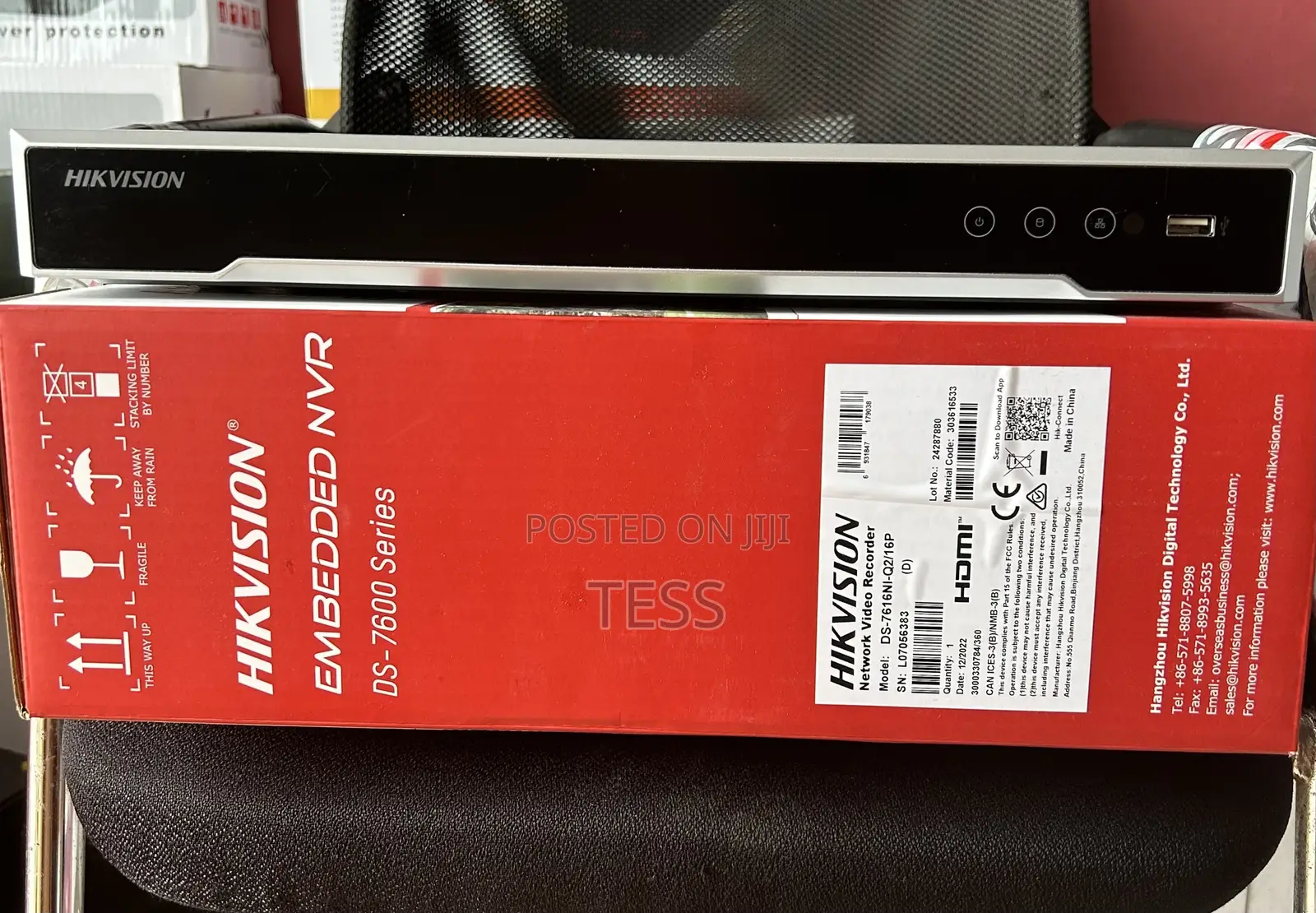 Hikvision 16ch NVR With 16port Poe.