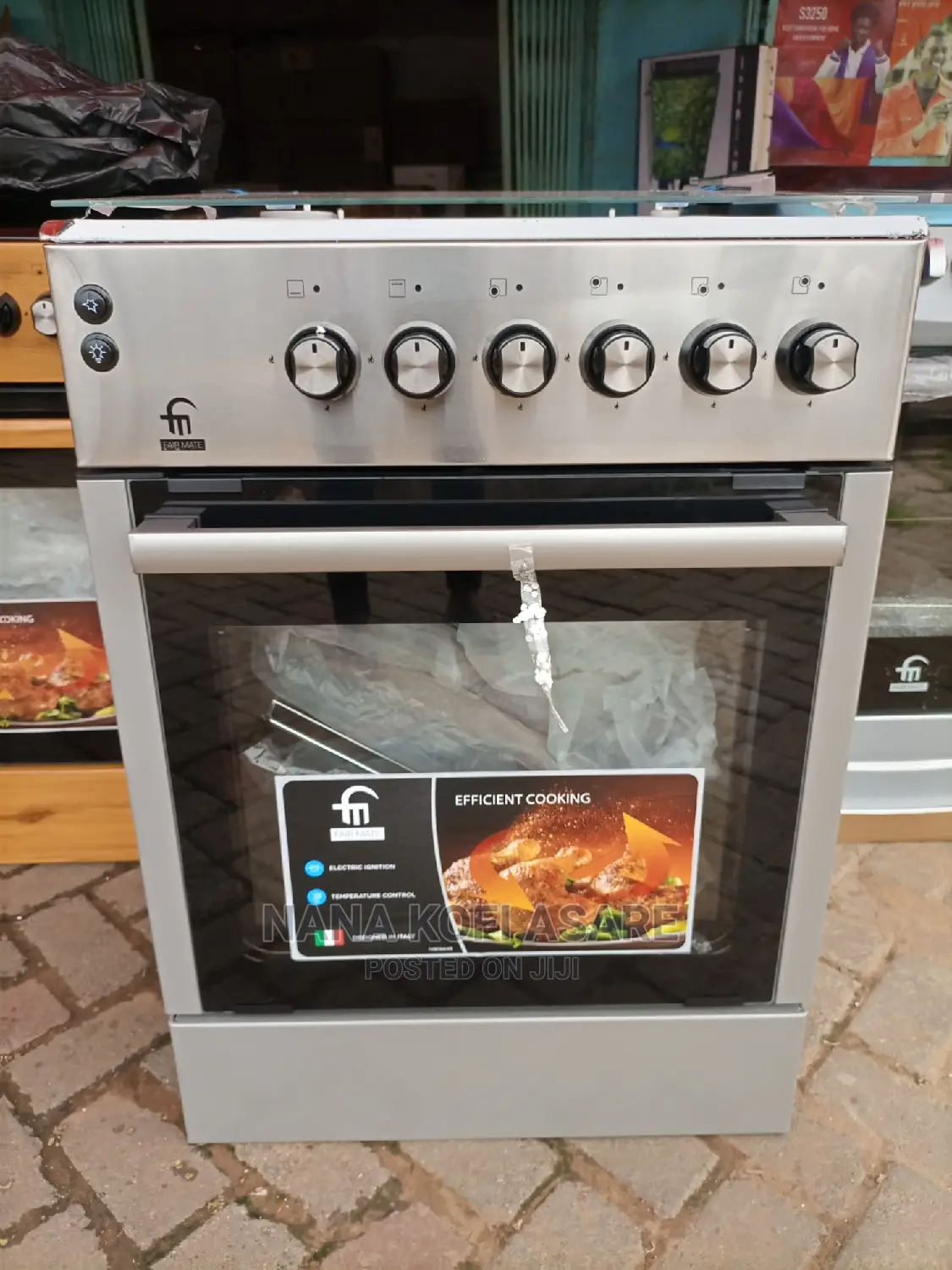 Fairmate 60*60 4burner Gas Cooker Grill/Oven Silver