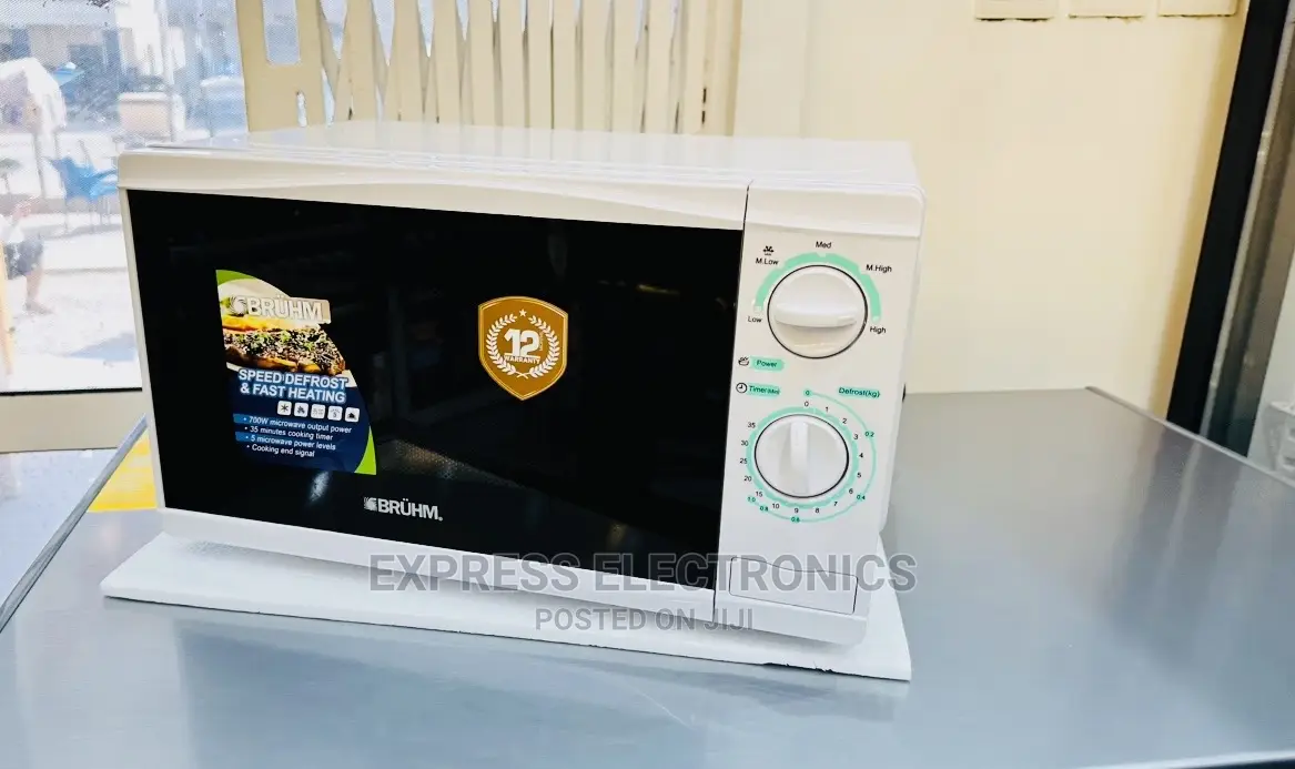 Cooking End Signal Microwave Oven Bruhm 20L White