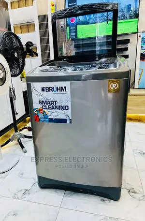 Full Auto Sleek Grey Bruhm 16kg Washing Machine Topload