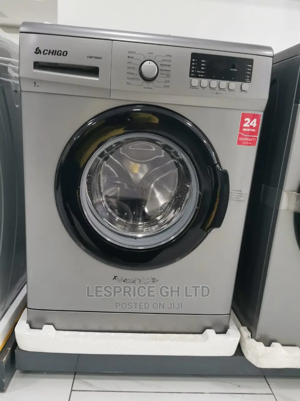 Durable Chigo Washing Machine Front Load 7kg