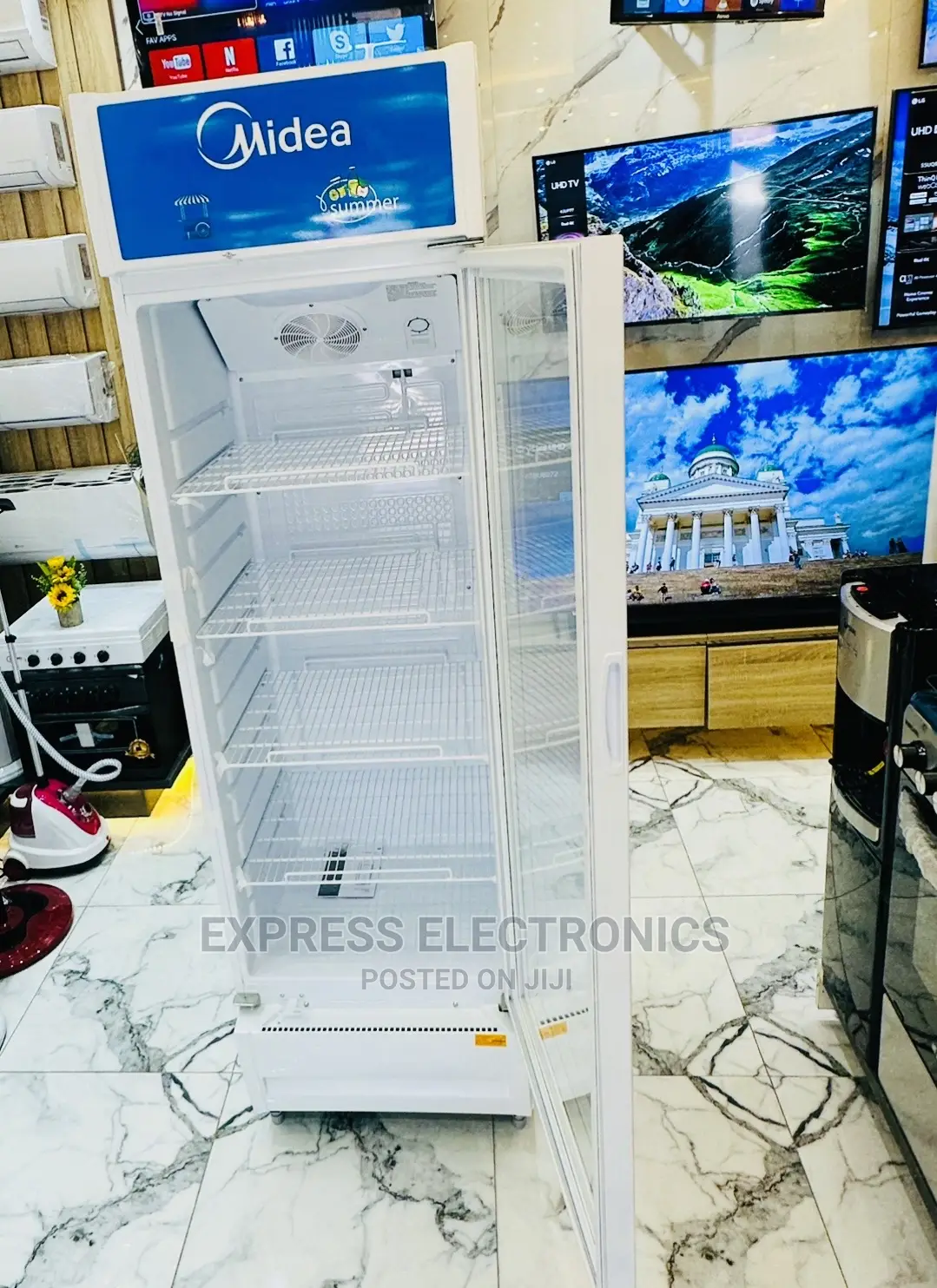 Whisper Quiet Temperature Controls Midea Display Fridge