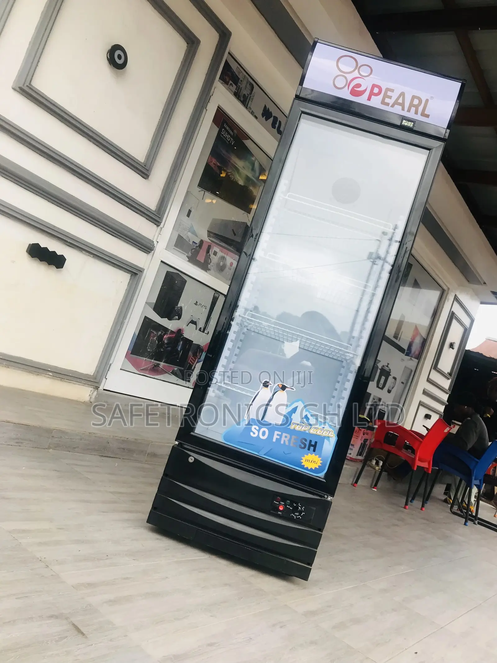 Call or Text Us on Pearl Display Fridge PVC-49 368liters 