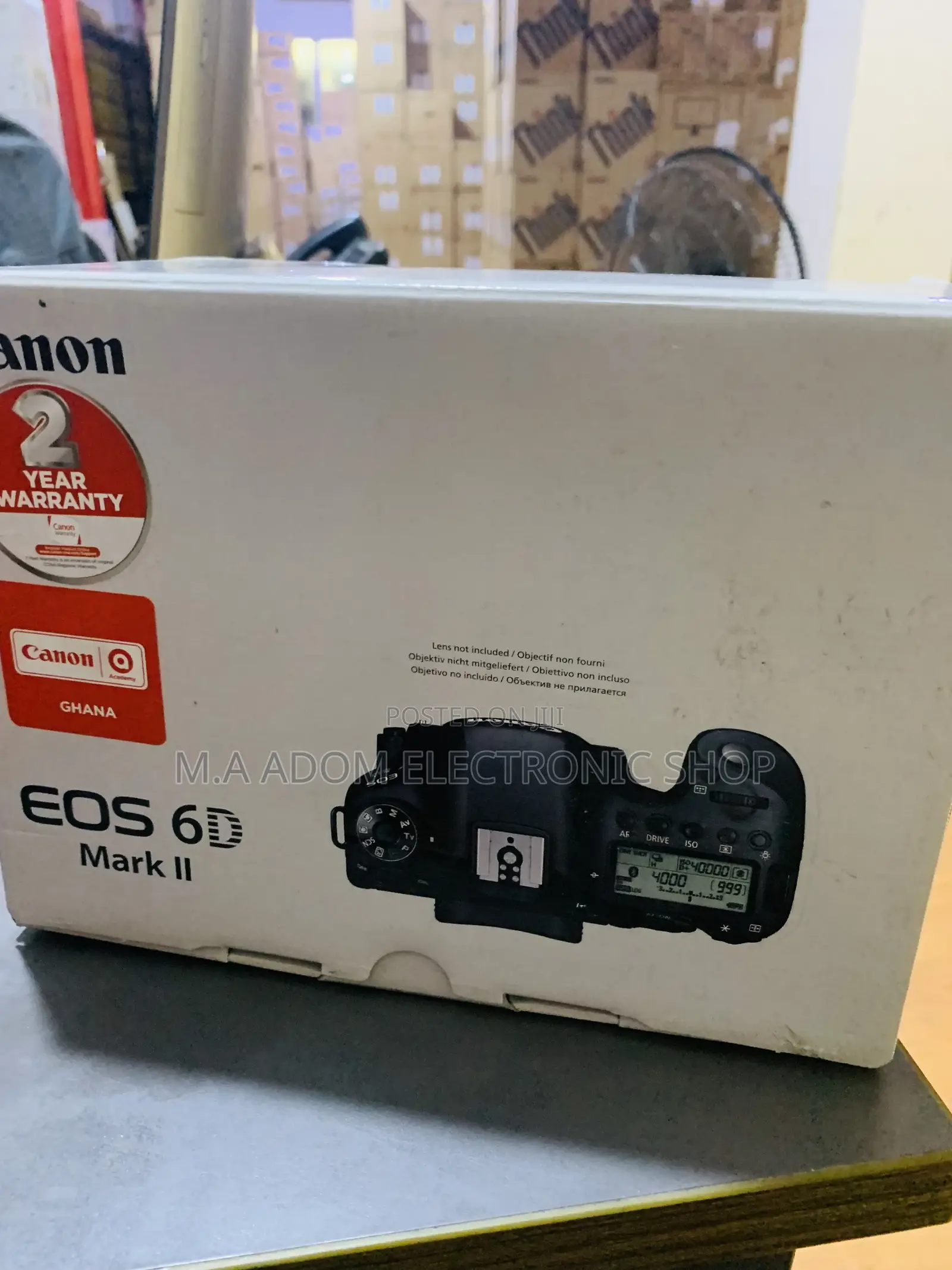 New Canon Eos 6D Mark II Body Only