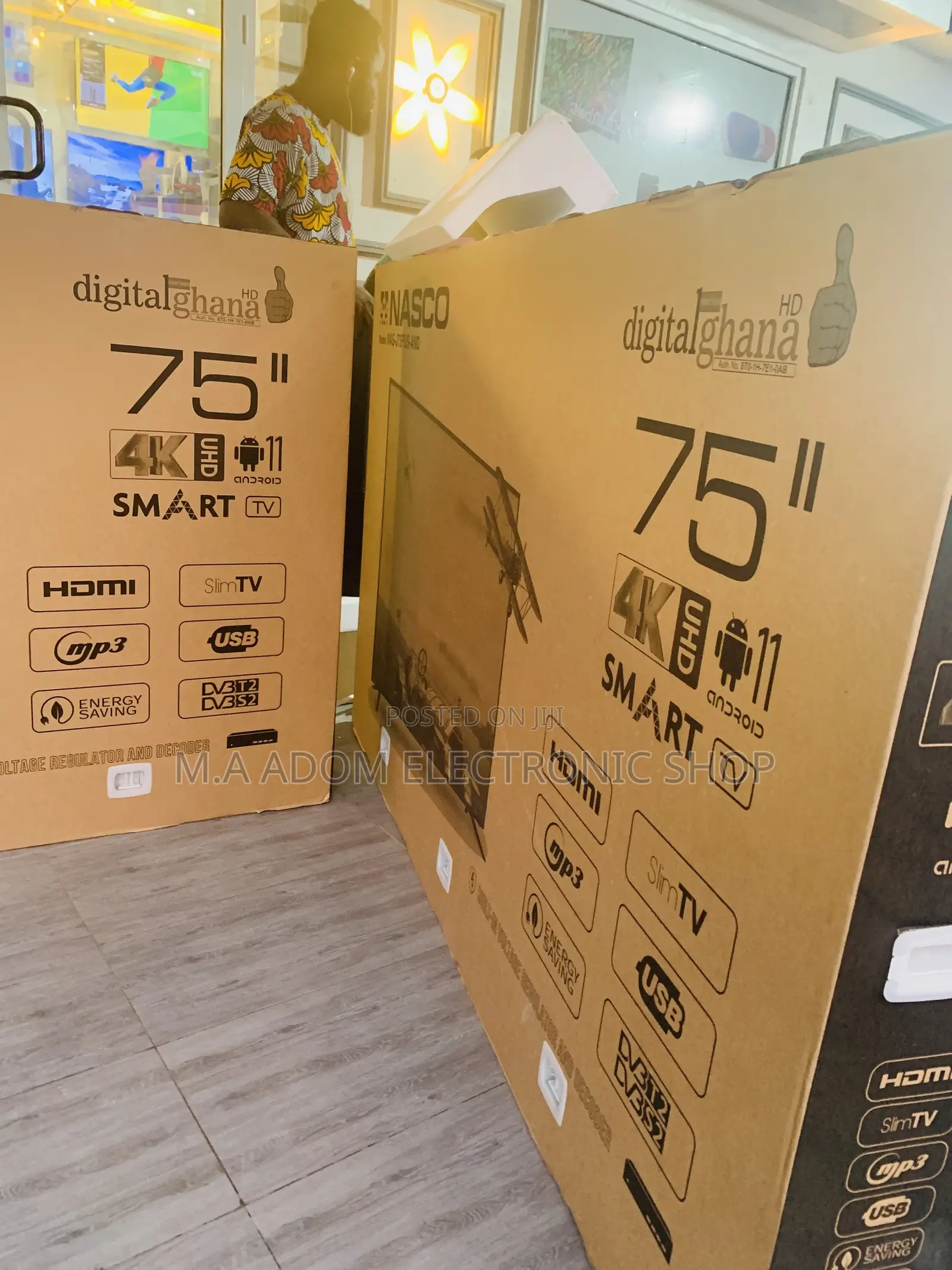 Nasco 75” UHD Smart Led Tv