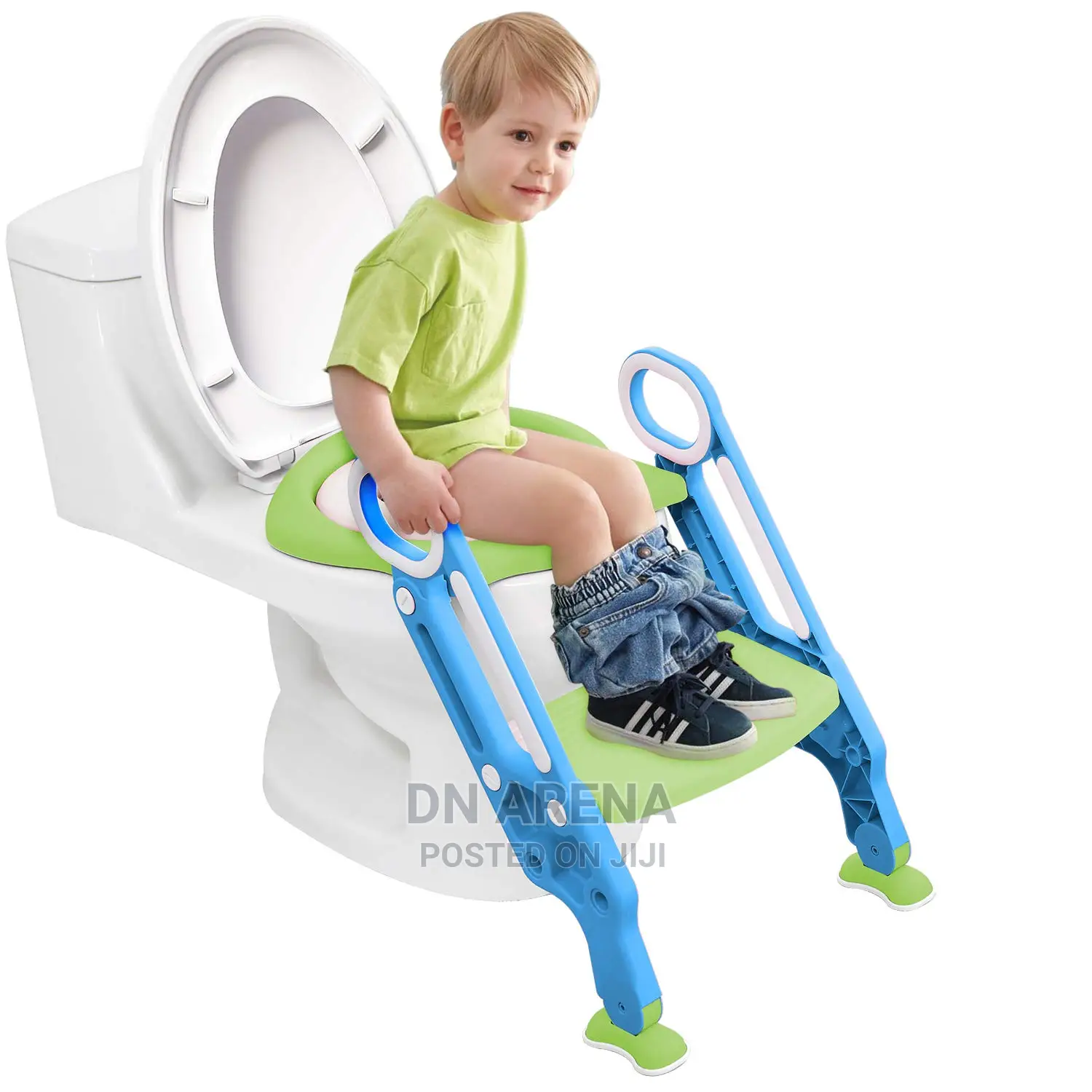 Kids Potty Training Seat With Adjustable Ladder Foldable