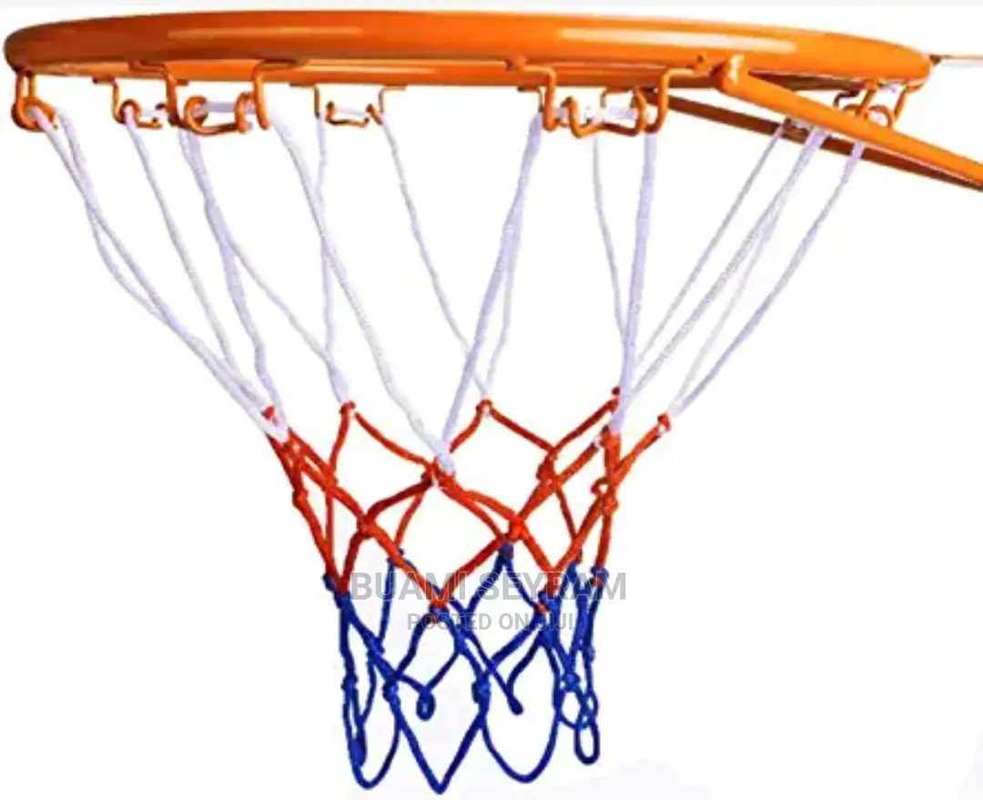 Pair of Basketball Rims With Nets