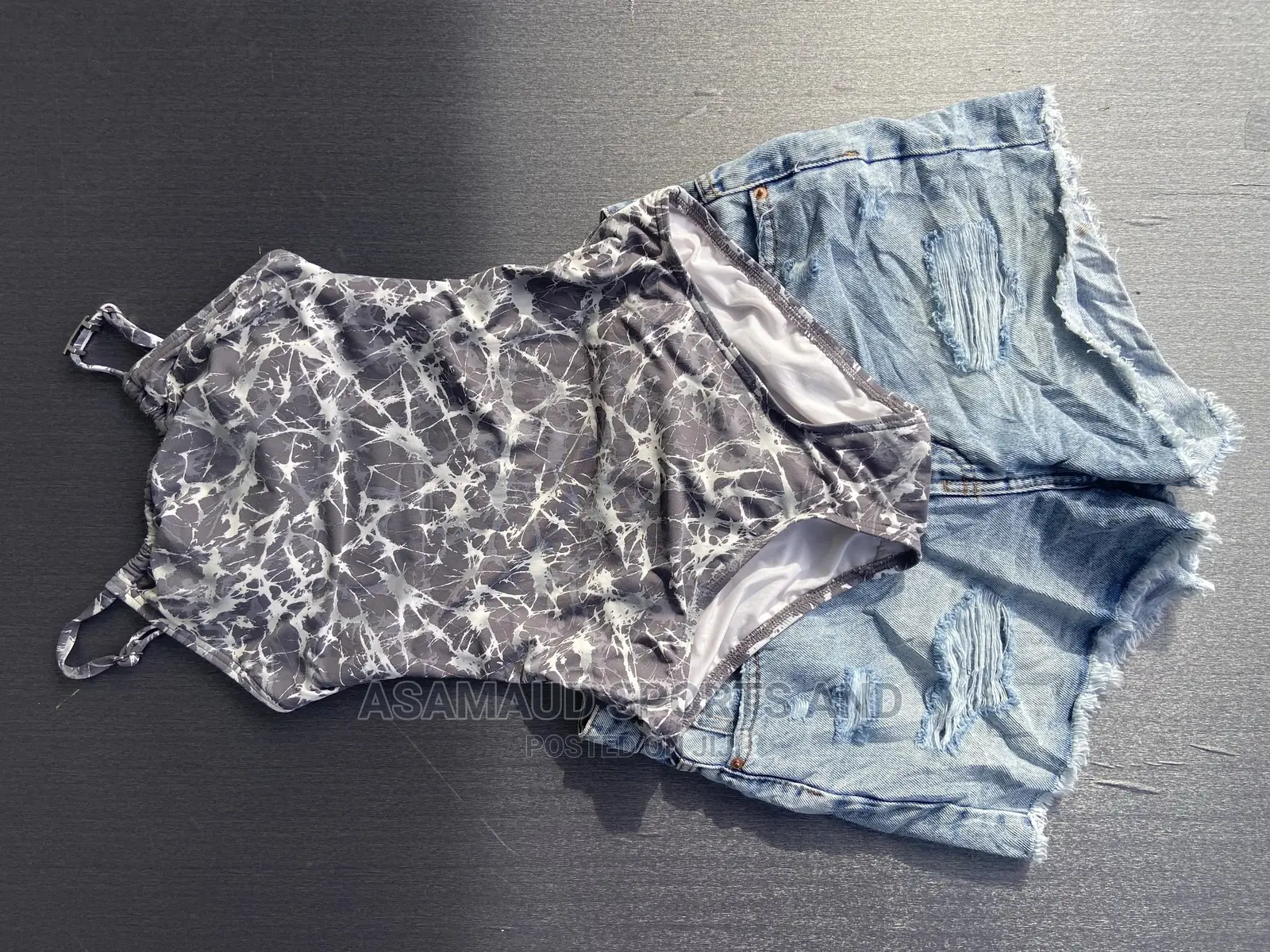 Original Swimsuit With Short Jeans at Cool Price
