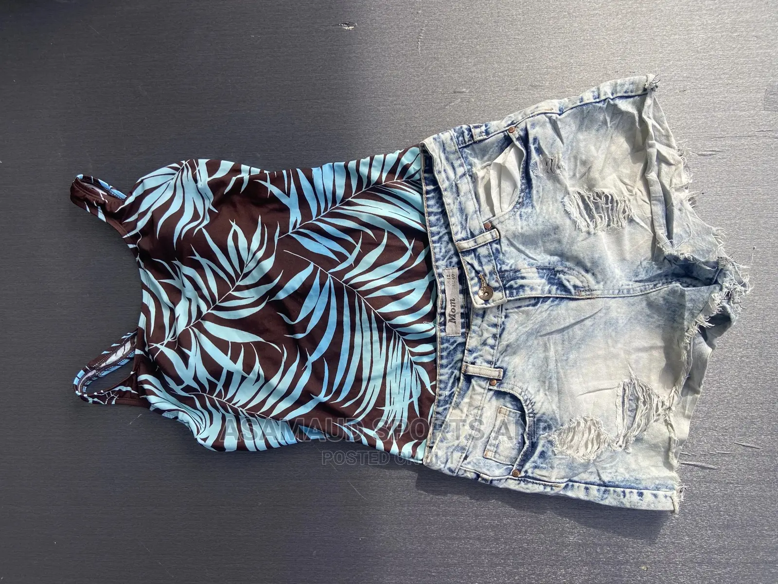 Original Swimsuit With Short Jeans at Cool Price
