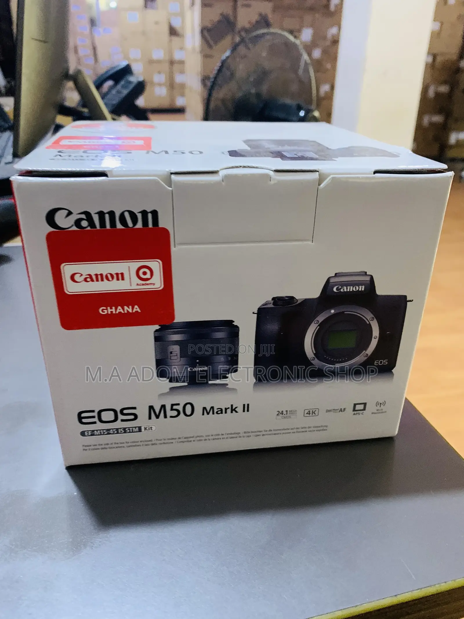 Very Cheap Canon M50 Mark II Camera With Lens 14-45 Mm