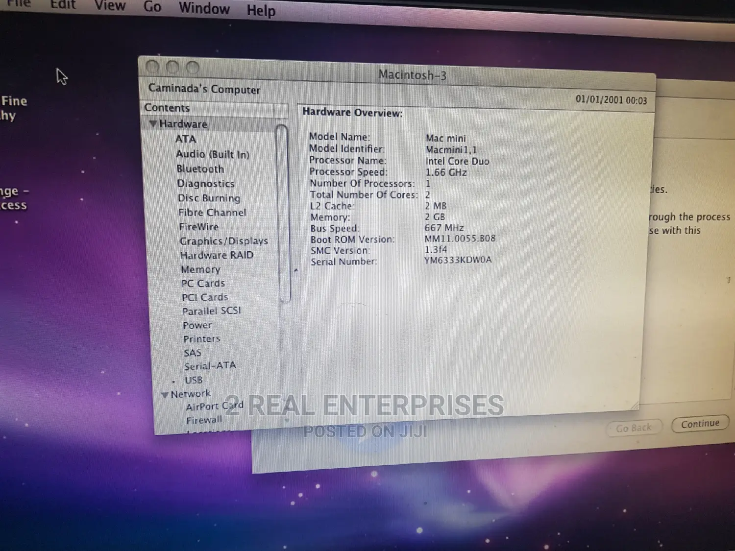 Desktop Computer Apple Mac Mini 2GB HDD 16 GB