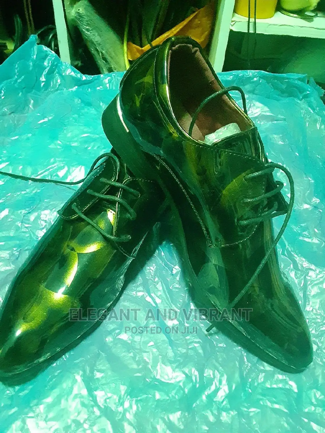 Mens Faux Shoes in Ginger Color