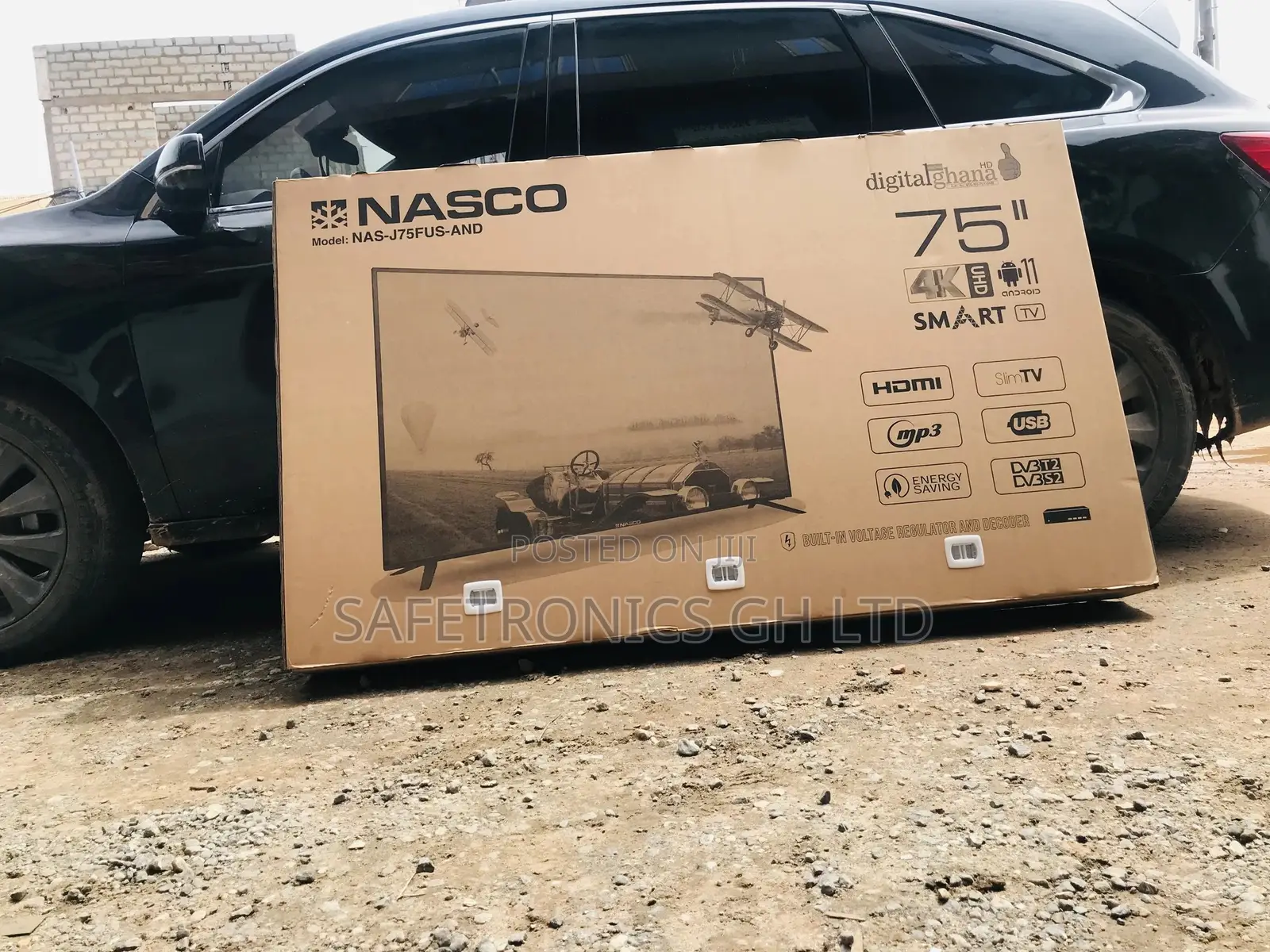 Nasco Best Glossy 75” LED Smart Nas-J75fus HDMI 