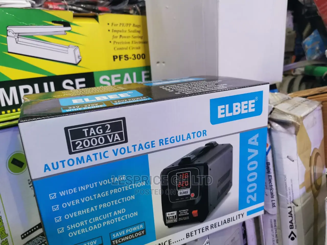 Original Elbee Automatic Voltage Stabilizer 2000W