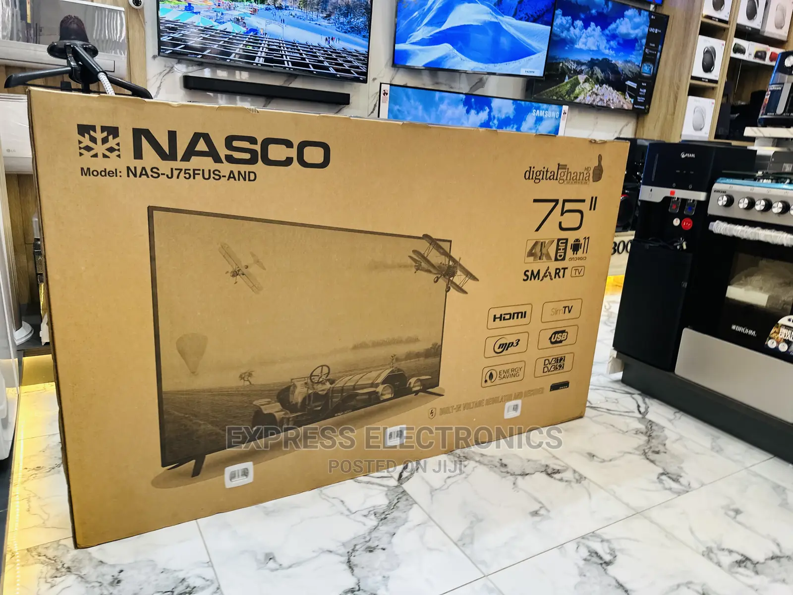 Friendly Budget on Nasco UHD Smart NAS-J75FUS-And