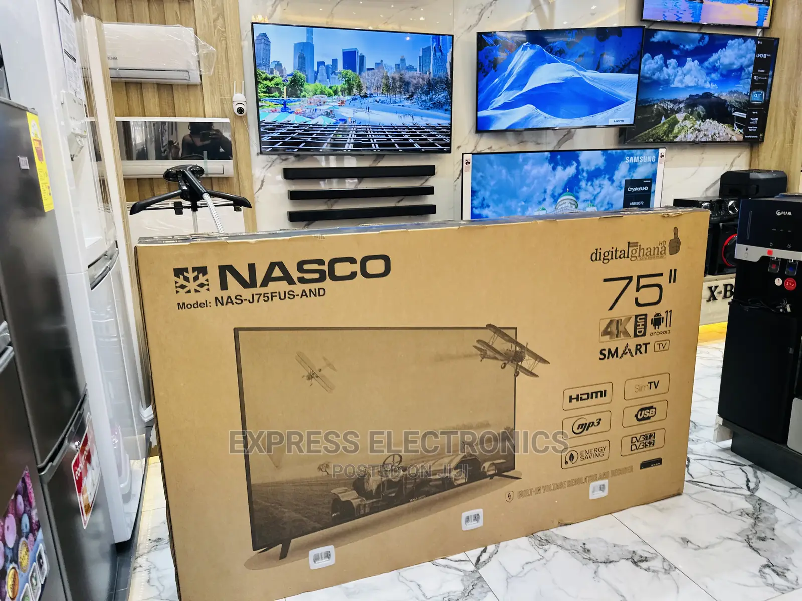 Best and Affordable Price NAS-J75FUS-AND UHD Nasco Tv
