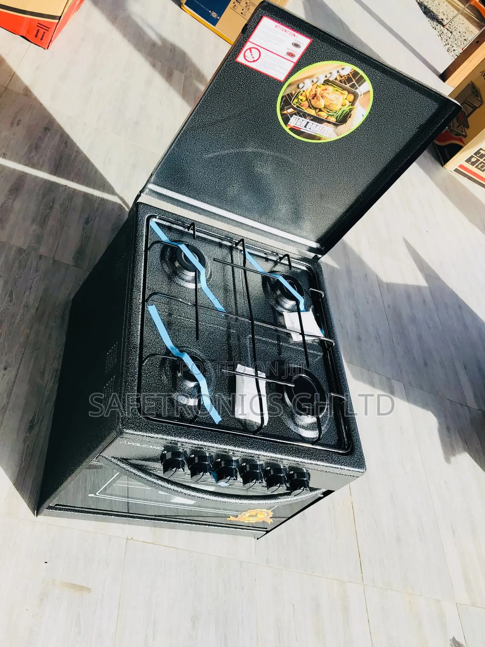Volcano Best 4 Burner 2*2 Gas Cooker 50x50 Oven With Grill