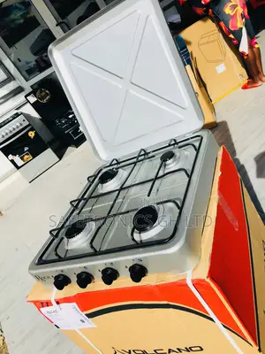 New Gas Metallic Gray Cooker 4 Burner Volcano Stove 