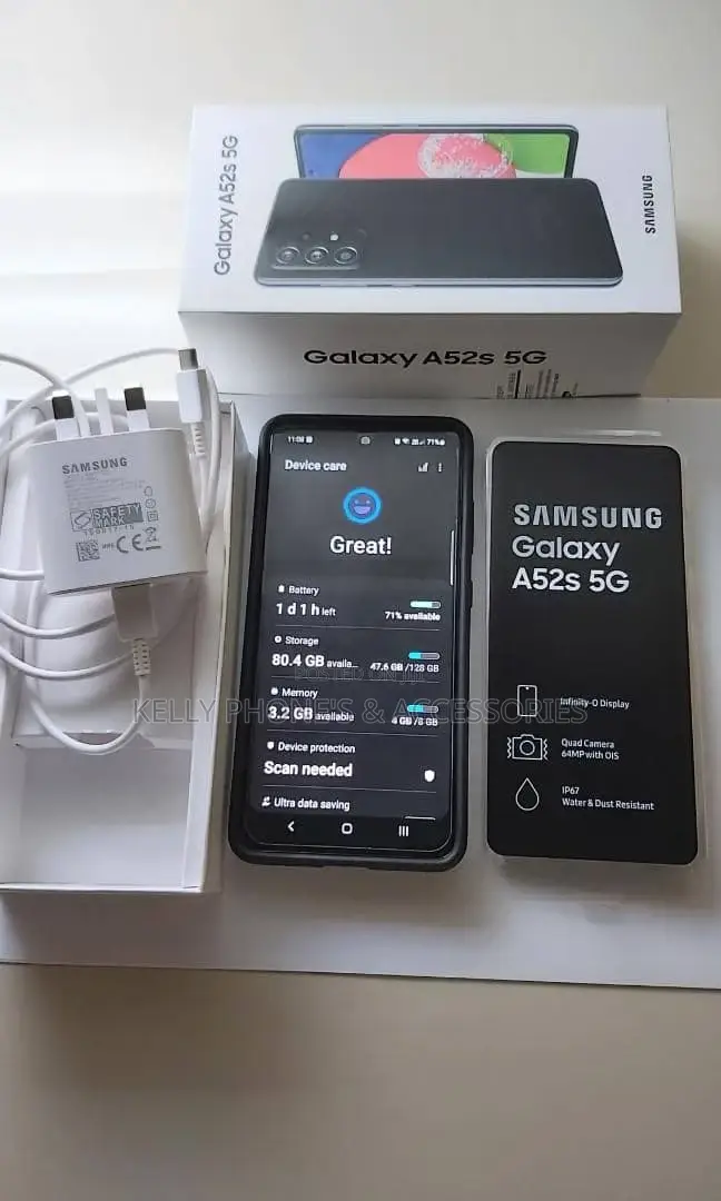 New Samsung Galaxy A52s 5G 128 GB Black