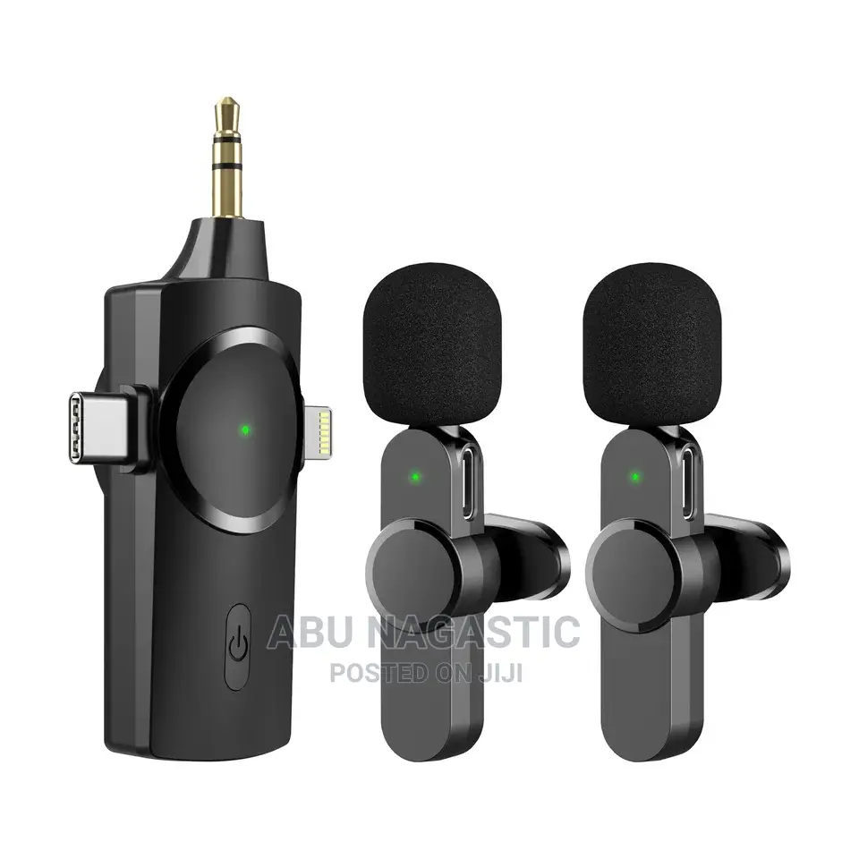 3in1 Wireless Lavalier Lapel Microphone