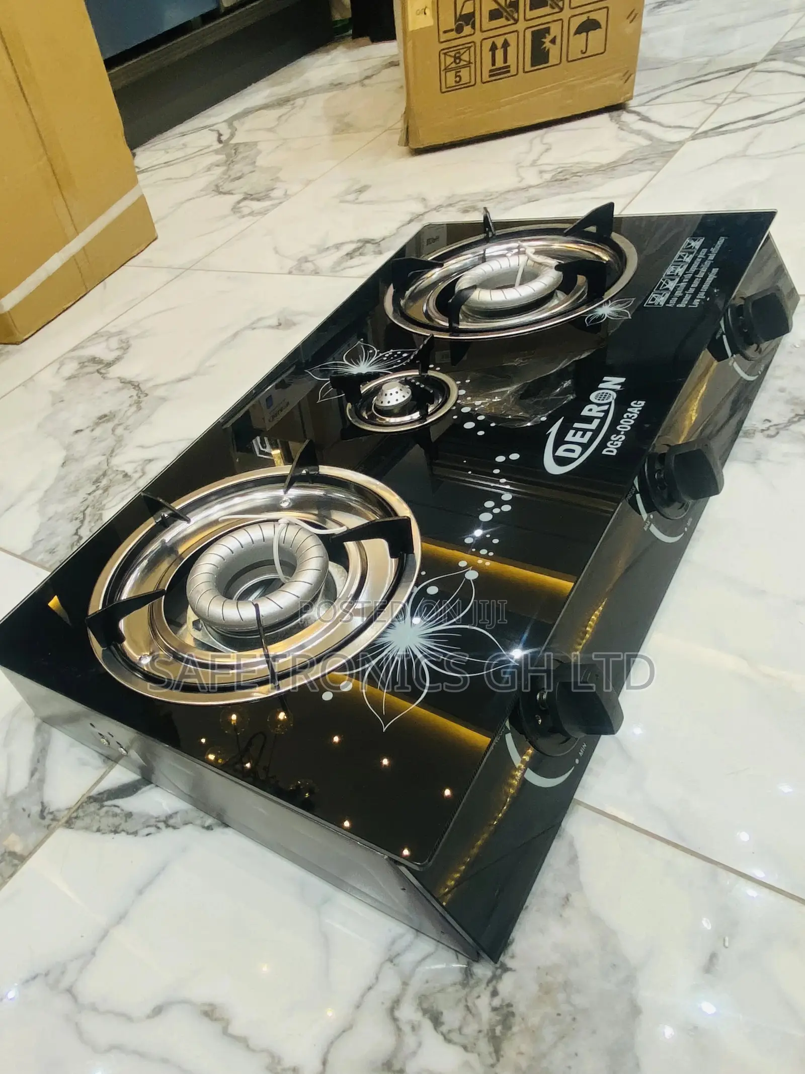 New Adorable 3 Gas Burner Delron Auto Ignition 