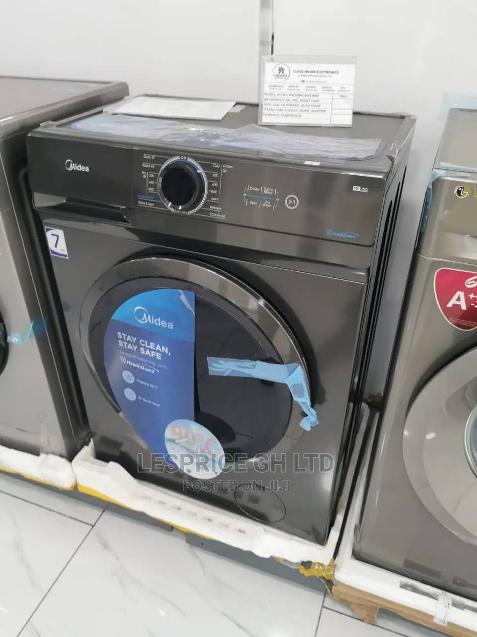Sealed Midea Washing Machine Front Load 7kg