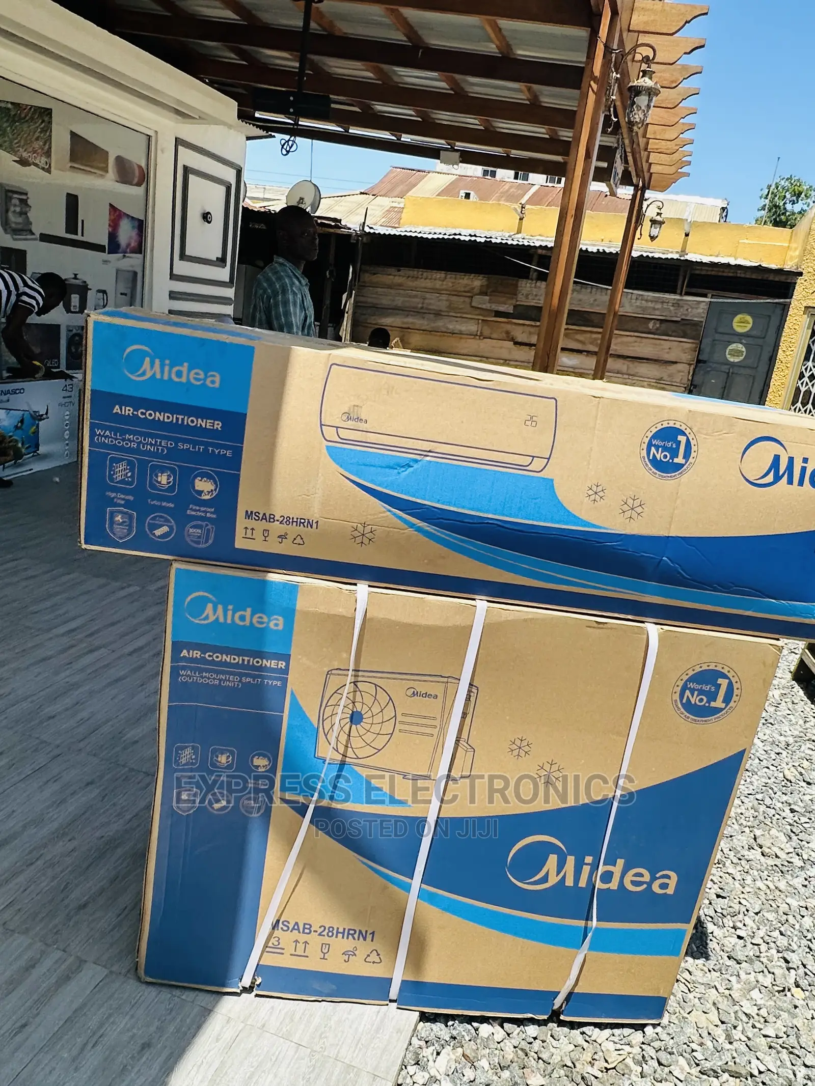 Auto Blow Function Split Midea R410 Gas 3.0hp Ac White