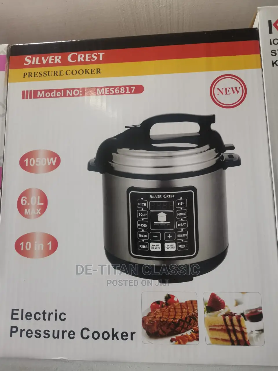 10IN1 Silver Crest Electric Pressure Cooker
