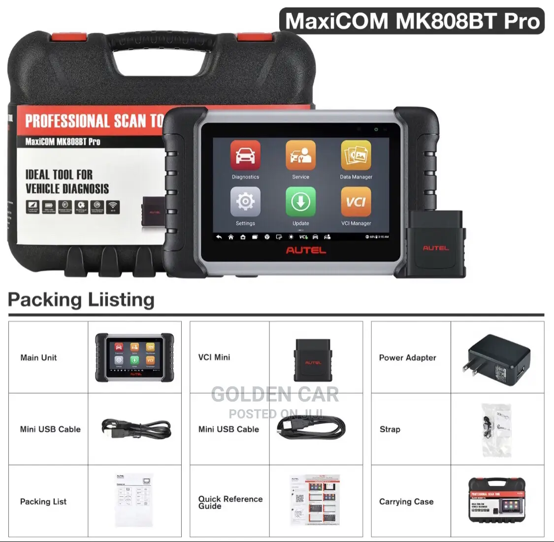 Autel Maxicom Mk808bt Pro Car Diagnostic Scanner