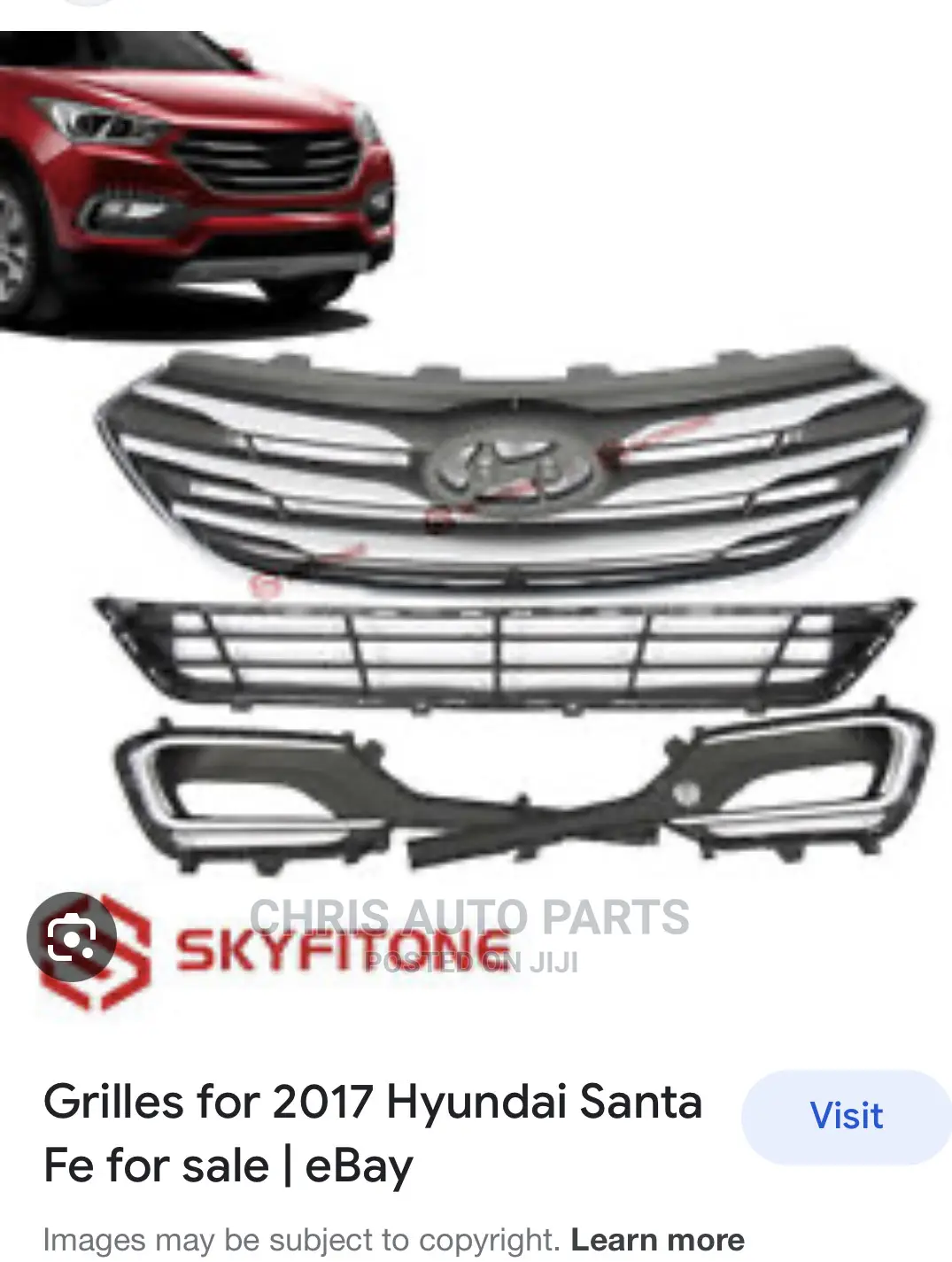 Hyundai Santafe 17 Fog Light and Covers