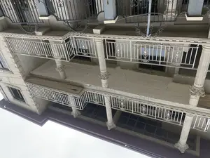 Stainless Glass Balustrade and Flowers Design