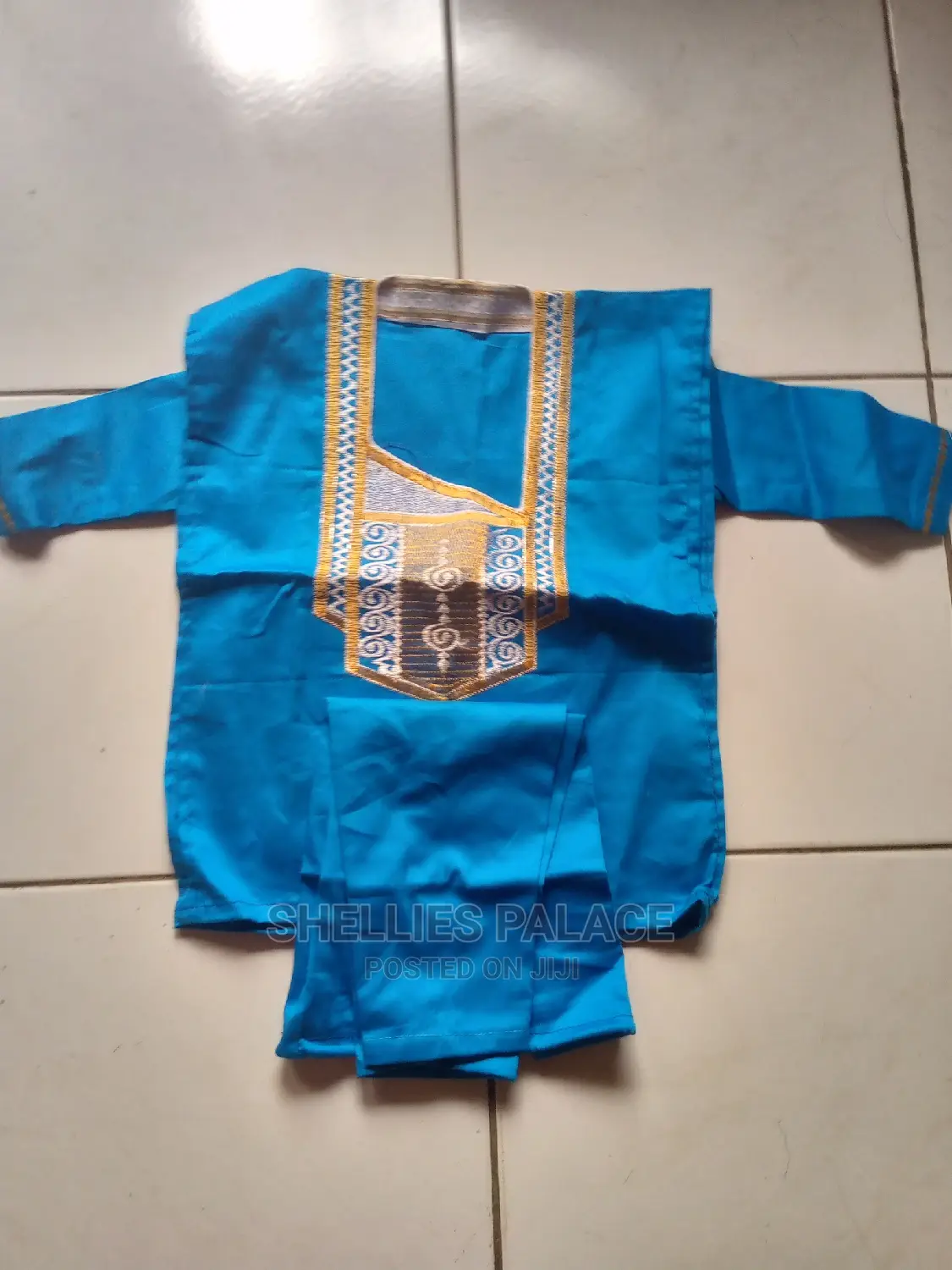 1 - 2 Yrs African Embroidery Trouser Wear Set for Boys