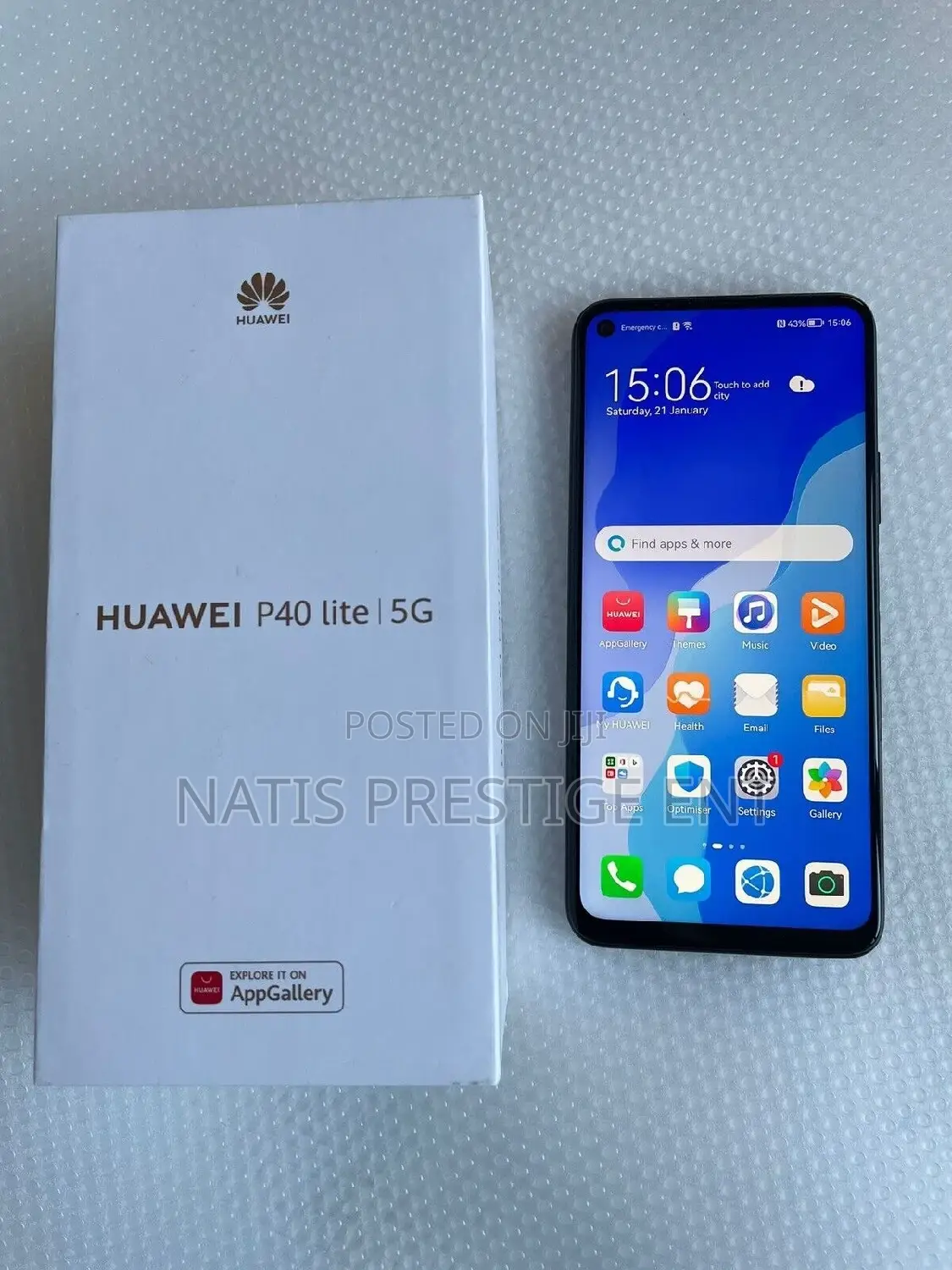 New Huawei P40 lite 5G 128 GB Black