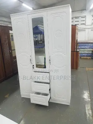 Quality Wardrobe 3doors 3in1 White