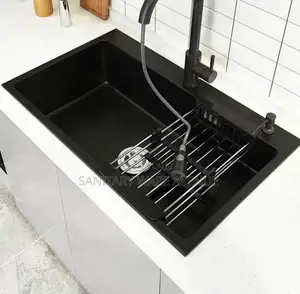 Black Sink - Kitchen Sink - Complete Single Bowl