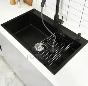 Black Sink - Kitchen Sink - Complete Single Bowl