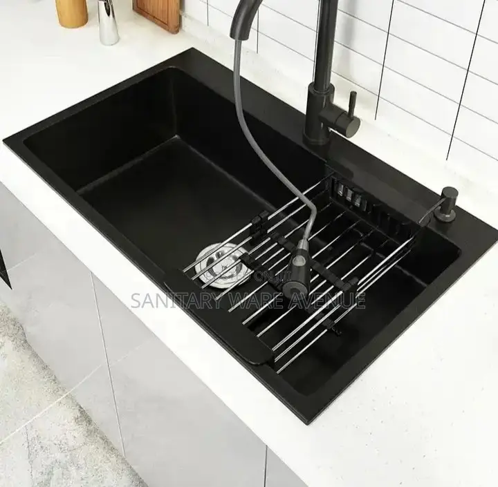 Black Sink - Kitchen Sink - Complete Single Bowl
