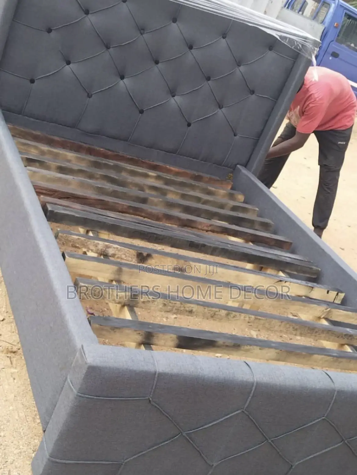 Gray Double Bedframe