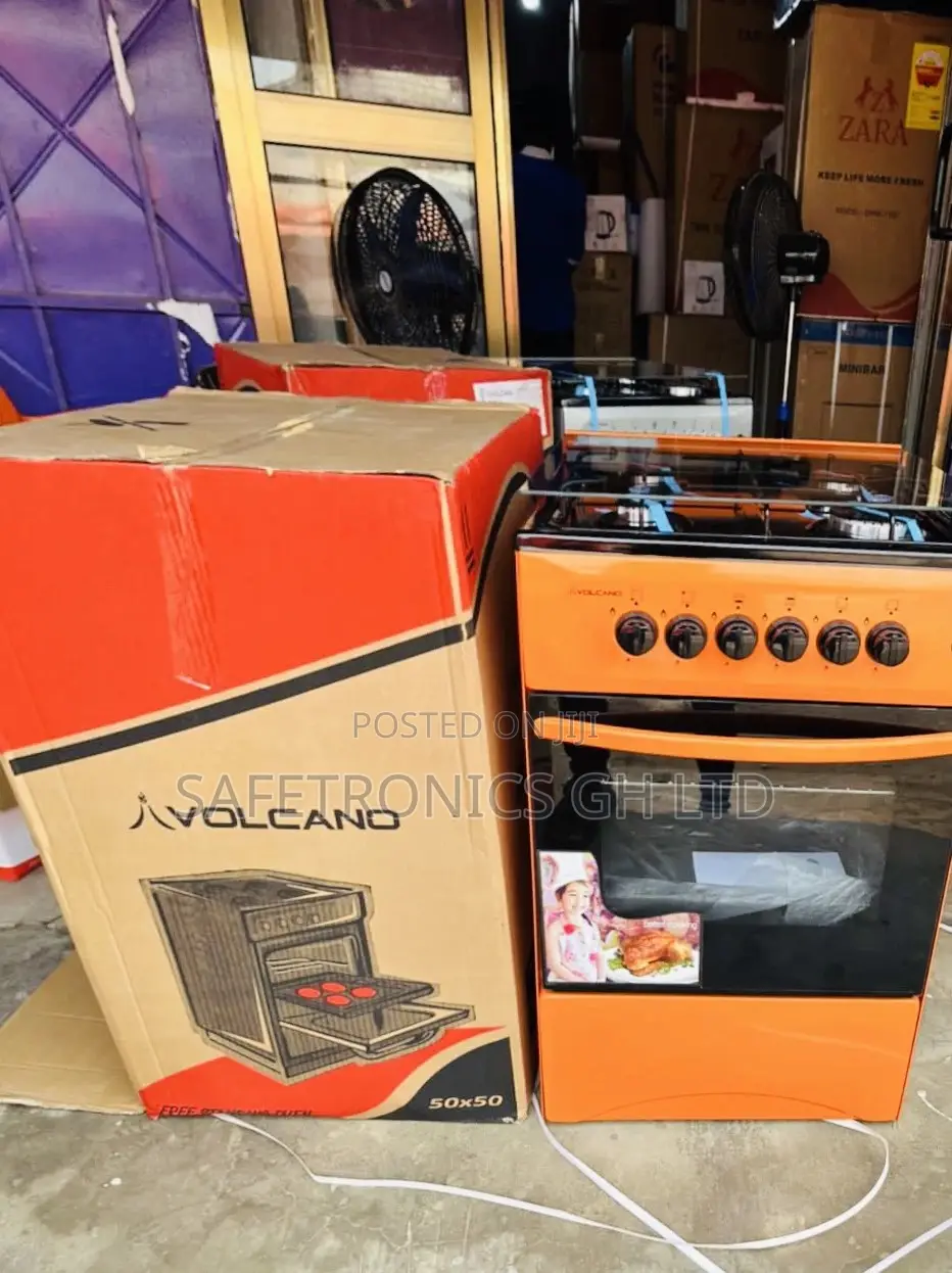 Adorable Orange 50x50 Oven Grill 4gas Burner Volcano