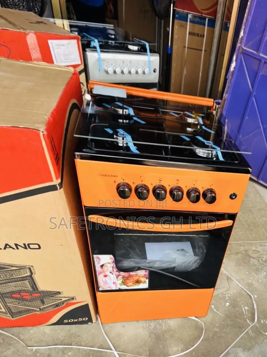 Volcano Adjustable 4 Gas Burner Oven Grill 50x50 Orange