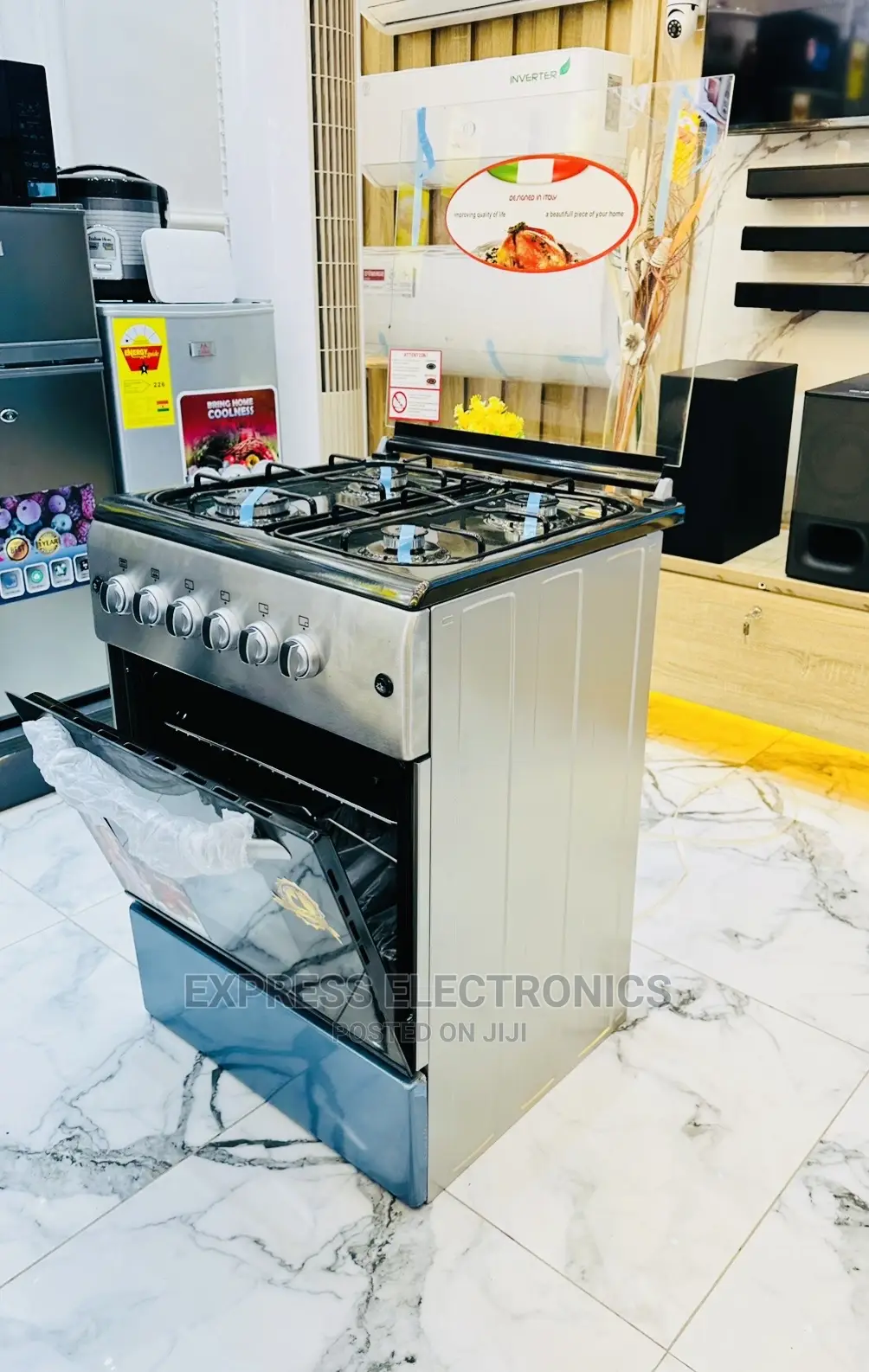 60/60 Gas Cooker Ignition Switch Oven Rotisserie 4burner