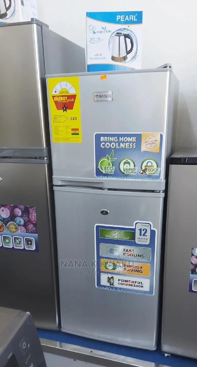 Nasco_nasf2-14 Double Door Fridge With Top Freezer