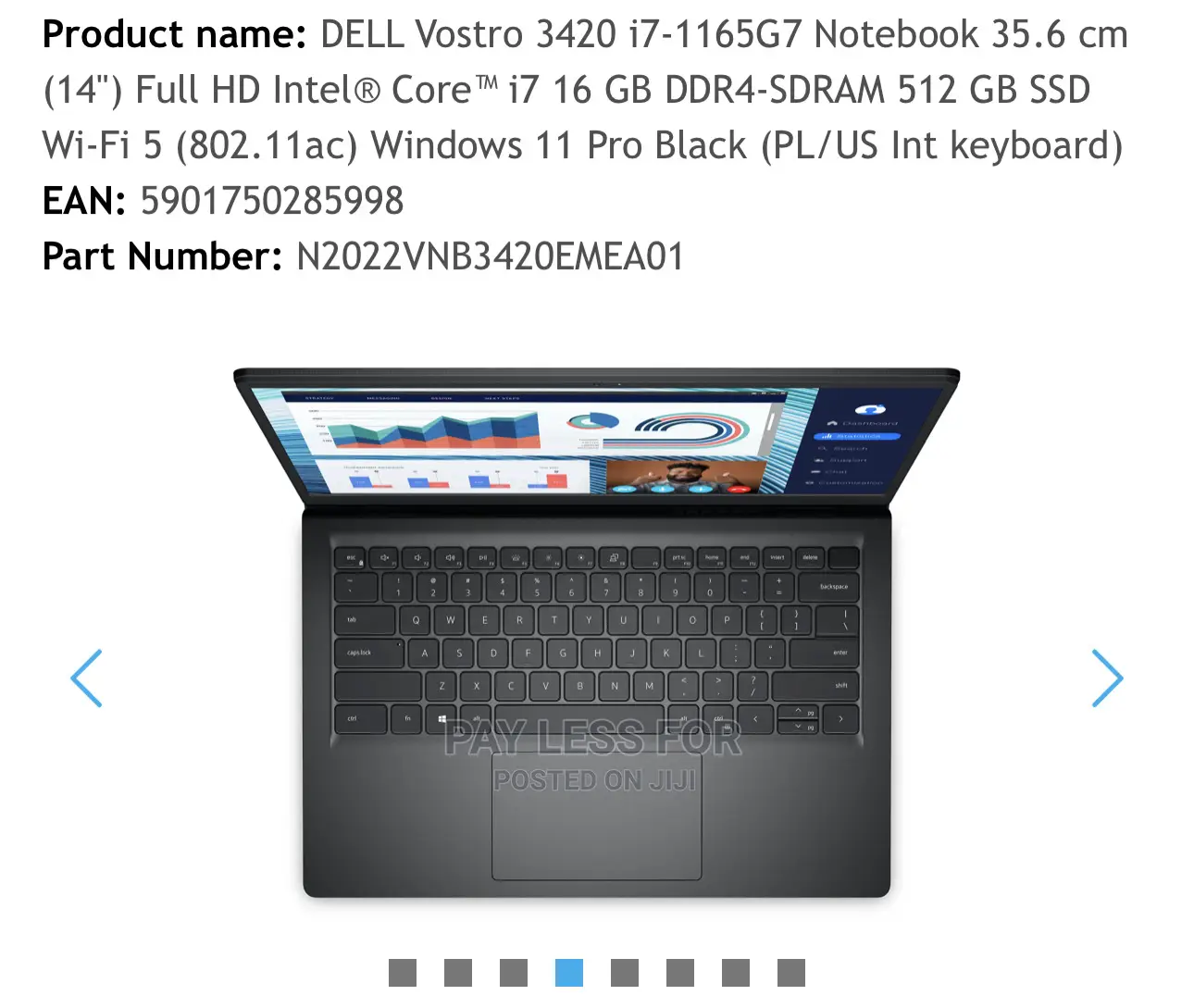 New Laptop Dell Vostro 3400 16GB Intel Core I7 SSD 512GB