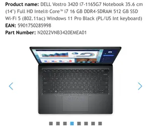 New Laptop Dell Vostro 3400 16GB Intel Core I7 SSD 512GB