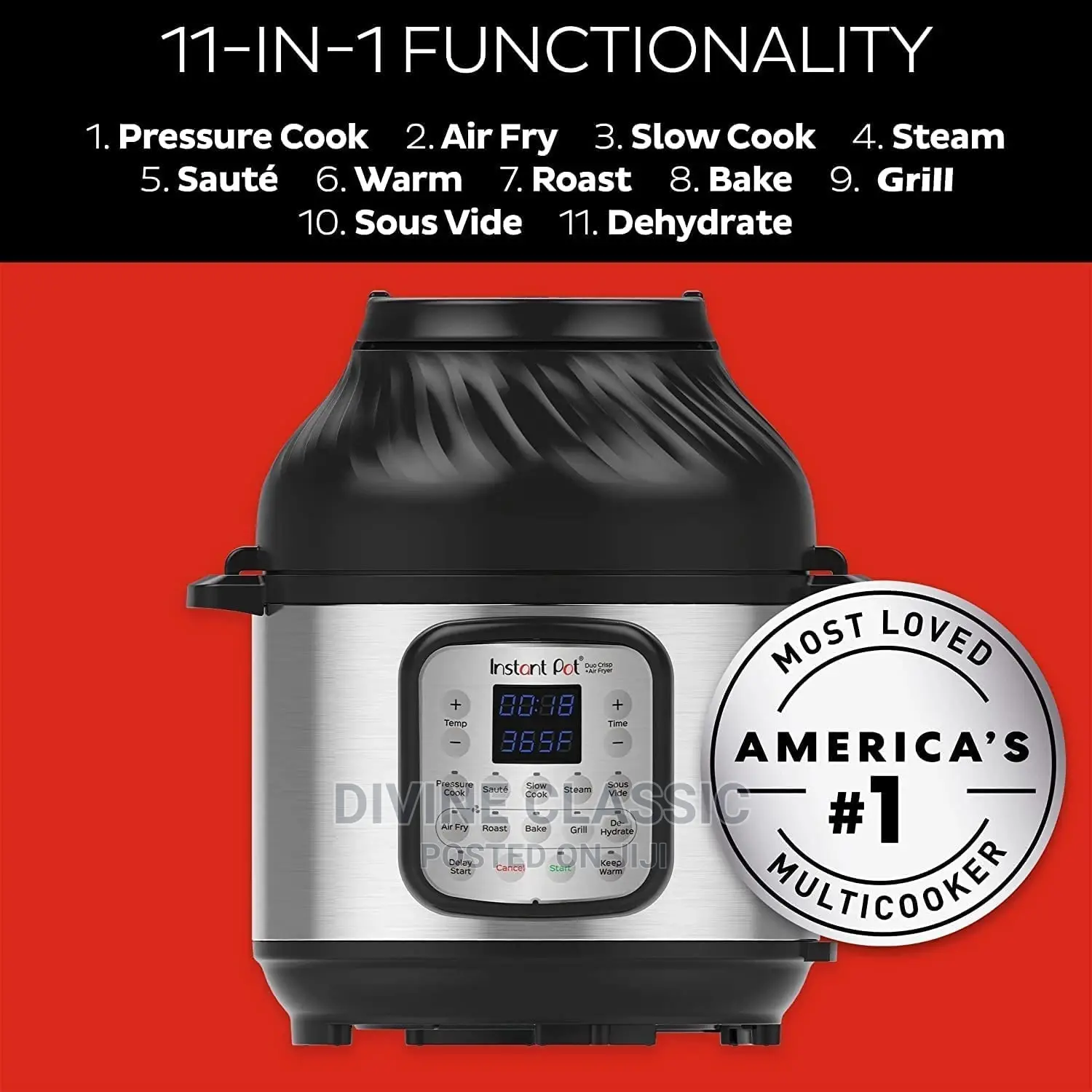 11in1 Instant Pot Duo Crisp + Air Fryer (8lit)
