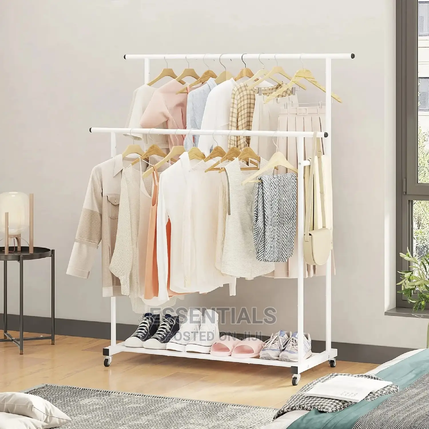 Double Pole Garment Rack