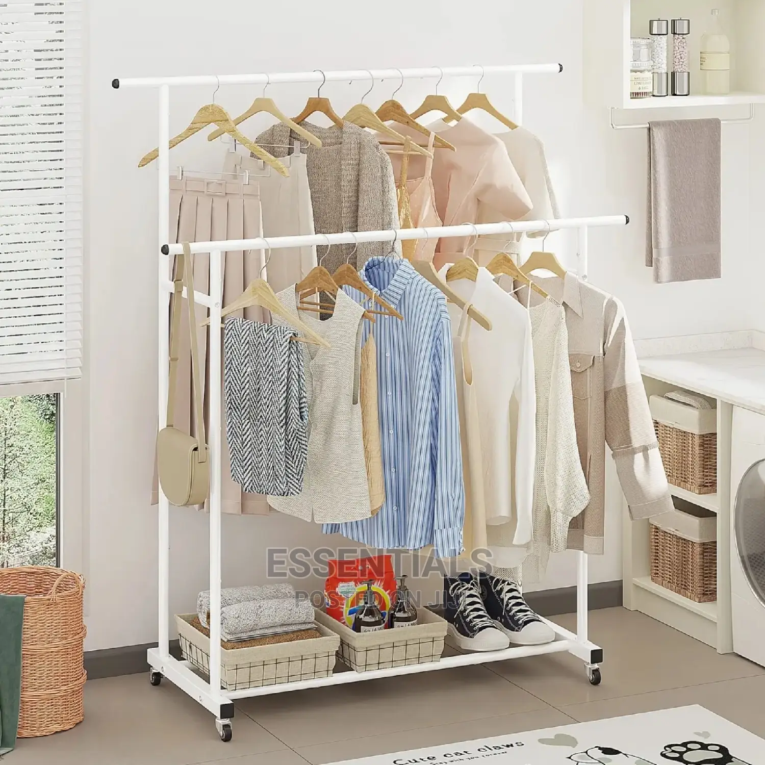 Double Pole Garment Rack