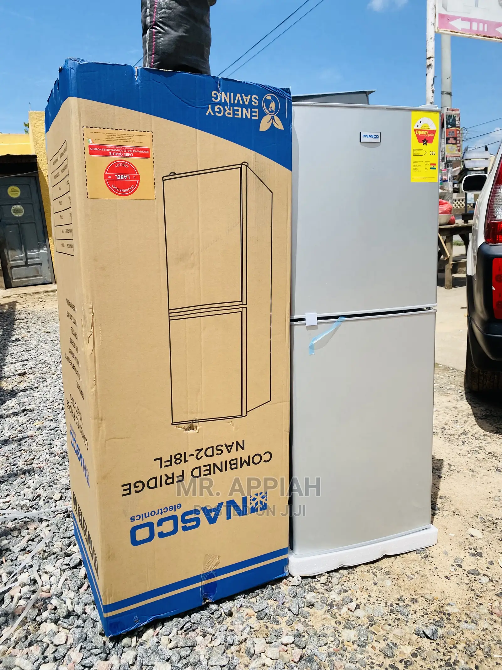 High Quality Nasco Nascof2-18fl Double Door Refrigerator 